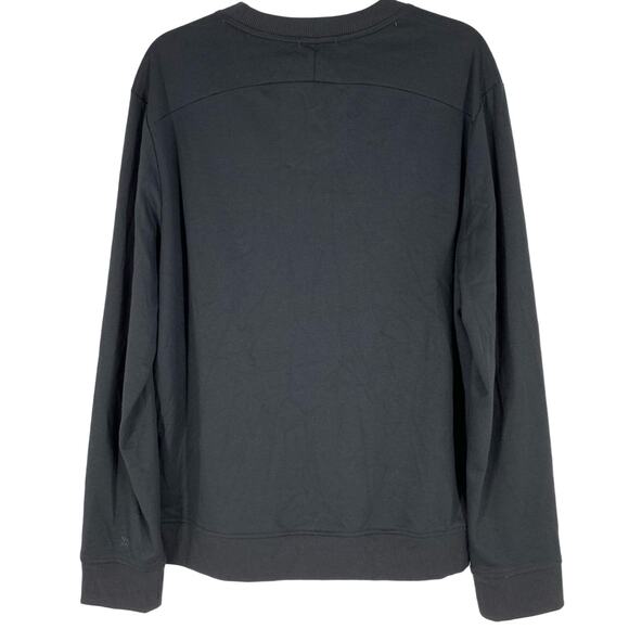 all in motion Men's Black Ponte Crewneck Sweatshirt Long Sleeve Size Small - Picture 4 of 7